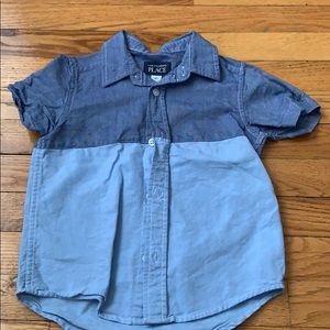 Blue button down